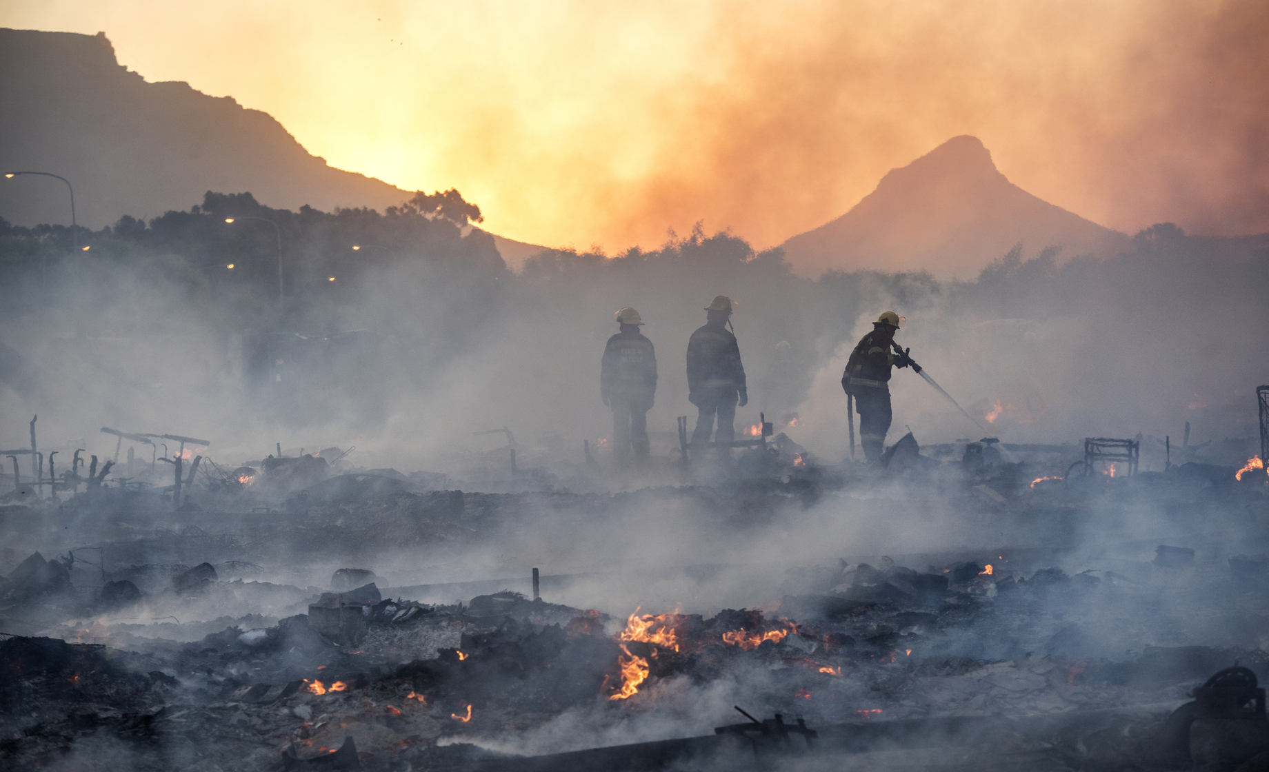 In photos: Fire at Wingfield refugee camp | GroundUp